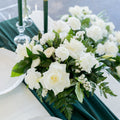 Emerald and Cream Full DIY Centerpiece Kit - Makes 7-8