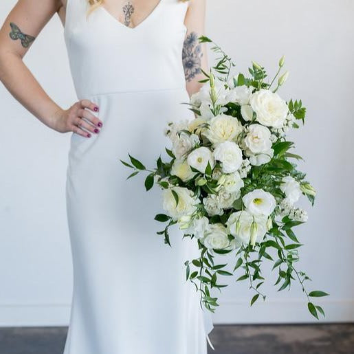 Emerald and Cream Full DIY Bridal and 4-5 Bridesmaid Bouquets