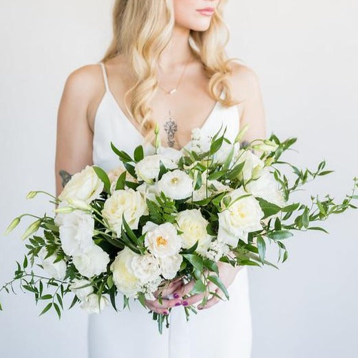 Emerald and Cream Full DIY Bridal and 4-5 Bridesmaid Bouquets