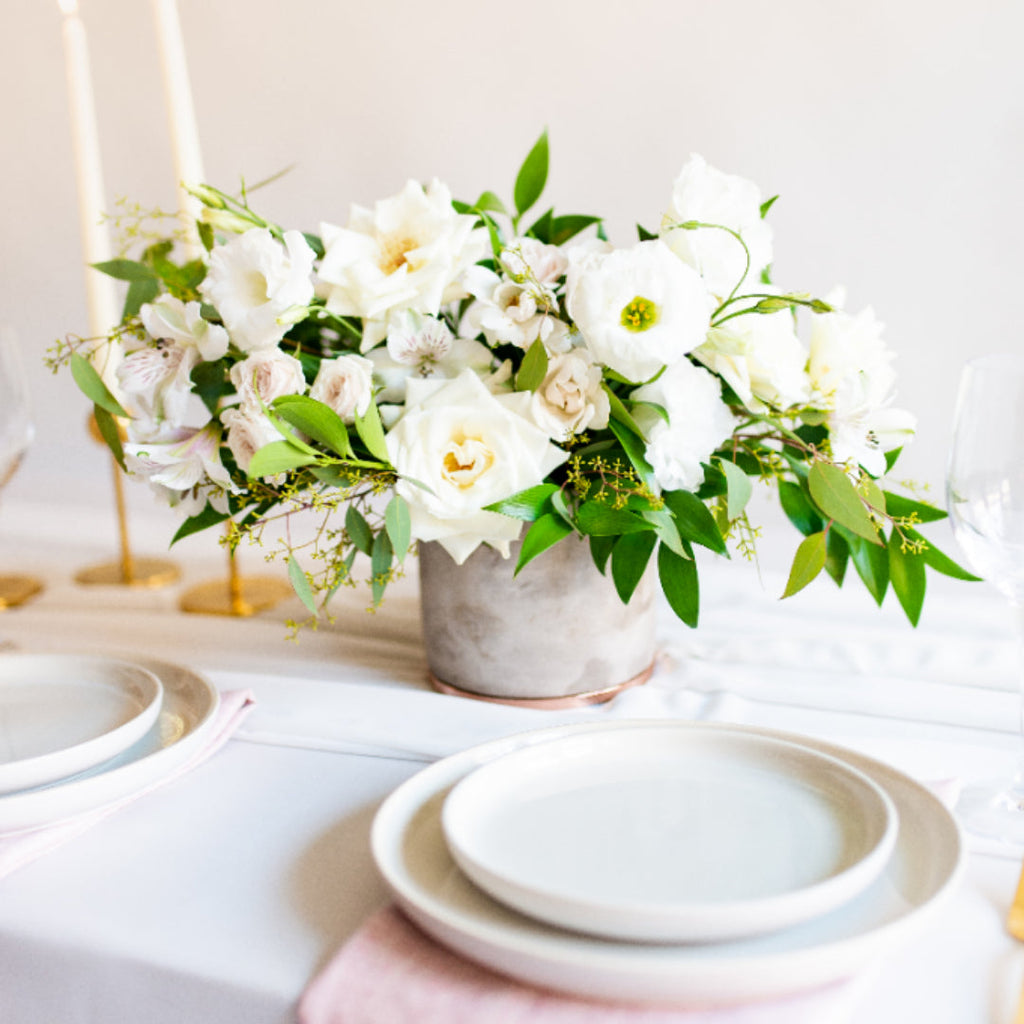 Cream and Sage Full DIY Centerpiece Kit - Makes 7-8